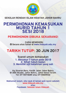 Permohonan Kemasukan Murid Tahun 1 SRIH Johor Bahru Bagi ...