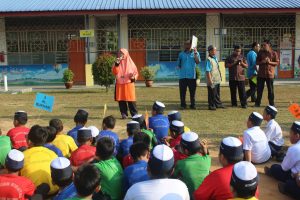 latihan kebakaran pengungsian sekolah srihjb