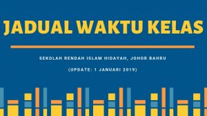 jadual kelas srih 2019