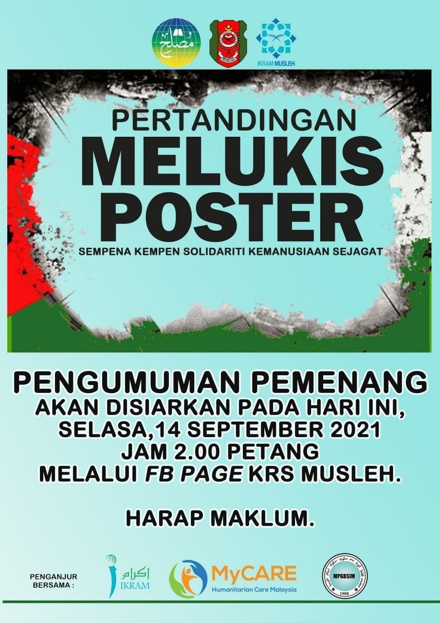 SRIH JB | LAPORAN KEPUTUSAN PERTANDINGAN MELUKIS POSTER SOLADIRITI ...