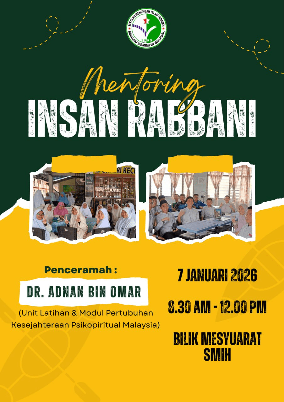 Insan Rabbany SMIHJB | Kursus Mentoring Insan Rabbani 2026 - Pusat Pendidikan Hidayah